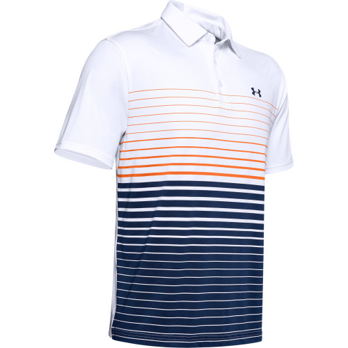 under armour orange polo shirt